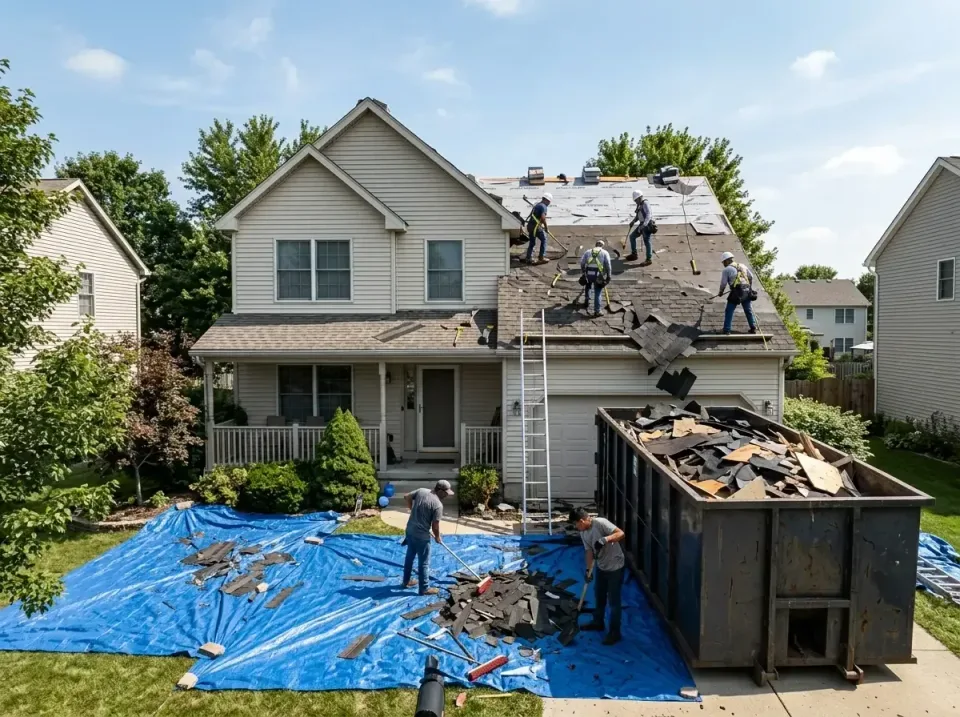 roof-replacement-debris-remova-004 — frequently asked questions, Cheapest Dumpster Rentals in South Beloit, IL